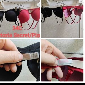 Victoria's Secret Black and Red Bras for Everyday Comfort